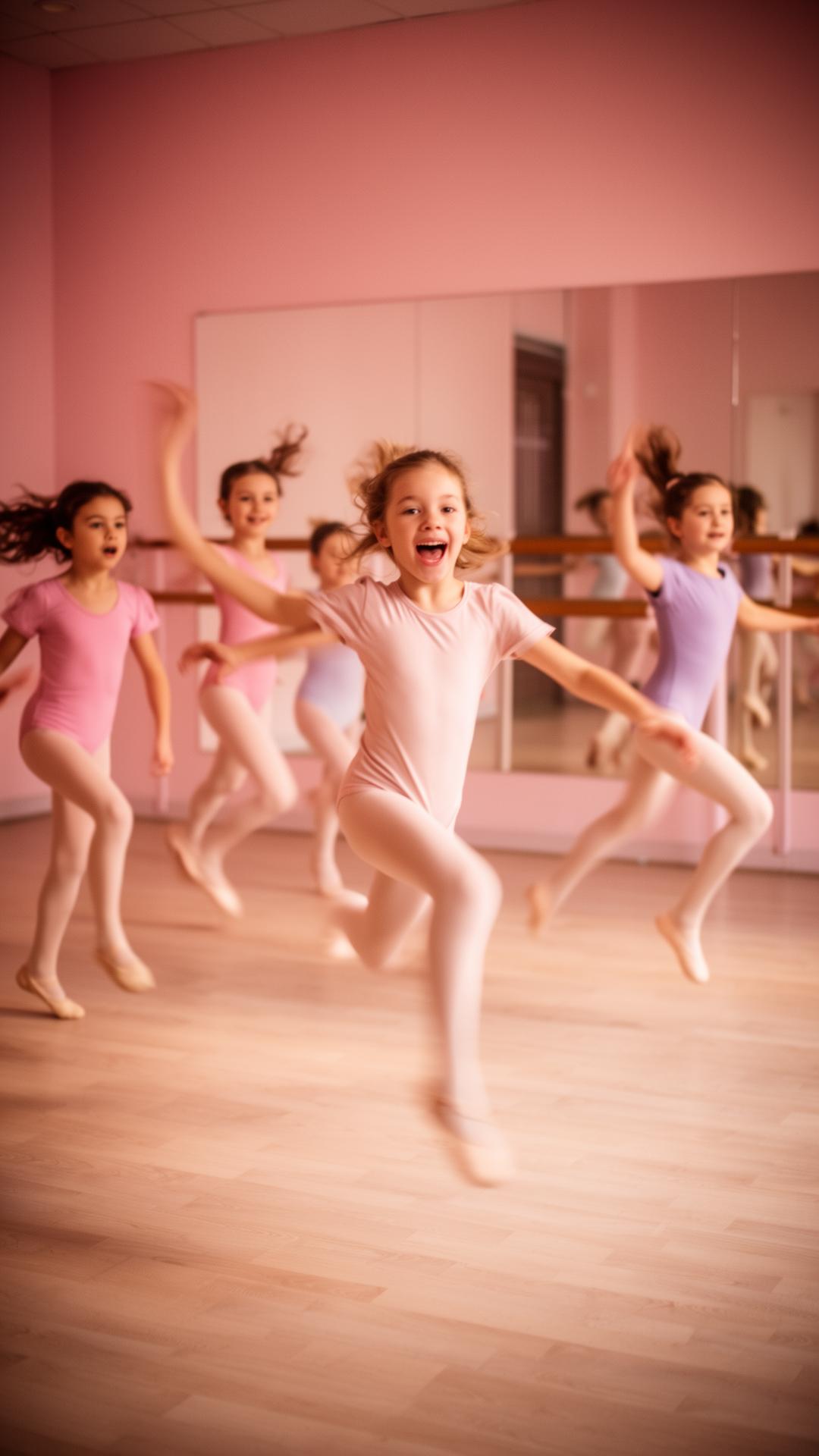 Bambini che danzano nello studio Ballet di Lecco